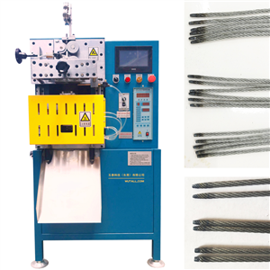 施封鎖1-3mm鋼絲繩錐頭熔斷機